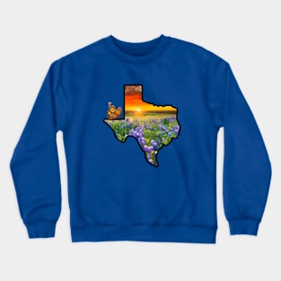 Texas Sunset Monarch Crewneck Sweatshirt